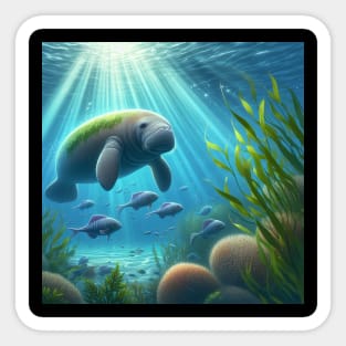 Sea Cow Sticker